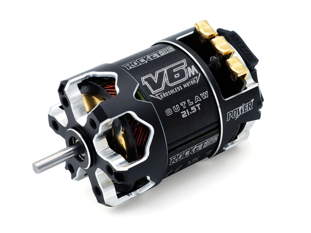 ROCKET-RC 540 V6-M センサー付きブラシレスモーター｜1/10ラジコンカー競技用 ・OUTLAW仕様 ｜13.5T 17.5T 21.5T 選択可能