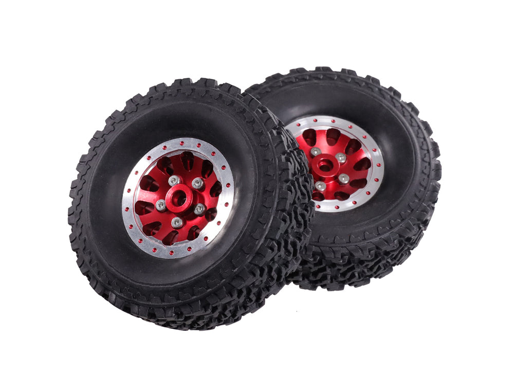 金属製ホイール＆ラバータイヤセット RCクローラー用