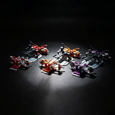 Zzspeed Z1 1/24 1/28 フルメタルRWD RCミニドリフト蚊車シャーシ