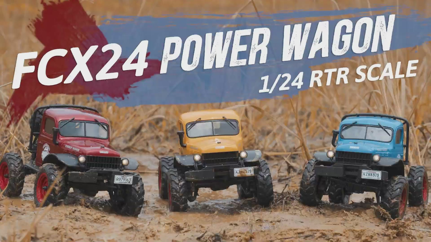 FMS 1:24 FCX24 Power Wagon V2オフロードラジコンカーモデル クライミング四輪駆動 電動 RCカーモデル 国内認証済 完成車